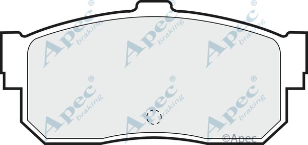 APEC BRAKING Комплект тормозных колодок, дисковый тормоз PAD783